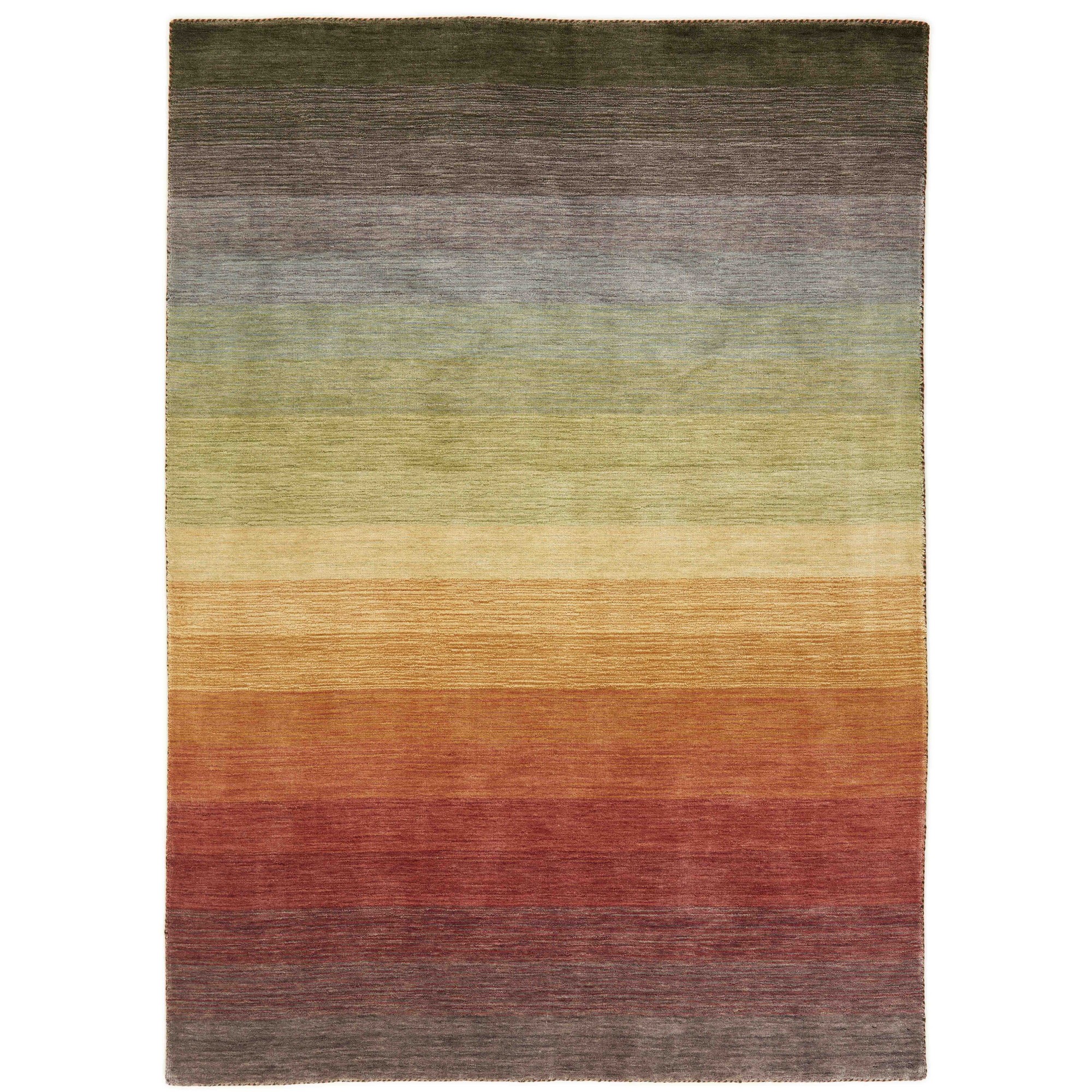 Leafs Modern Stripe Hlc200290 Wool Rug In Multi